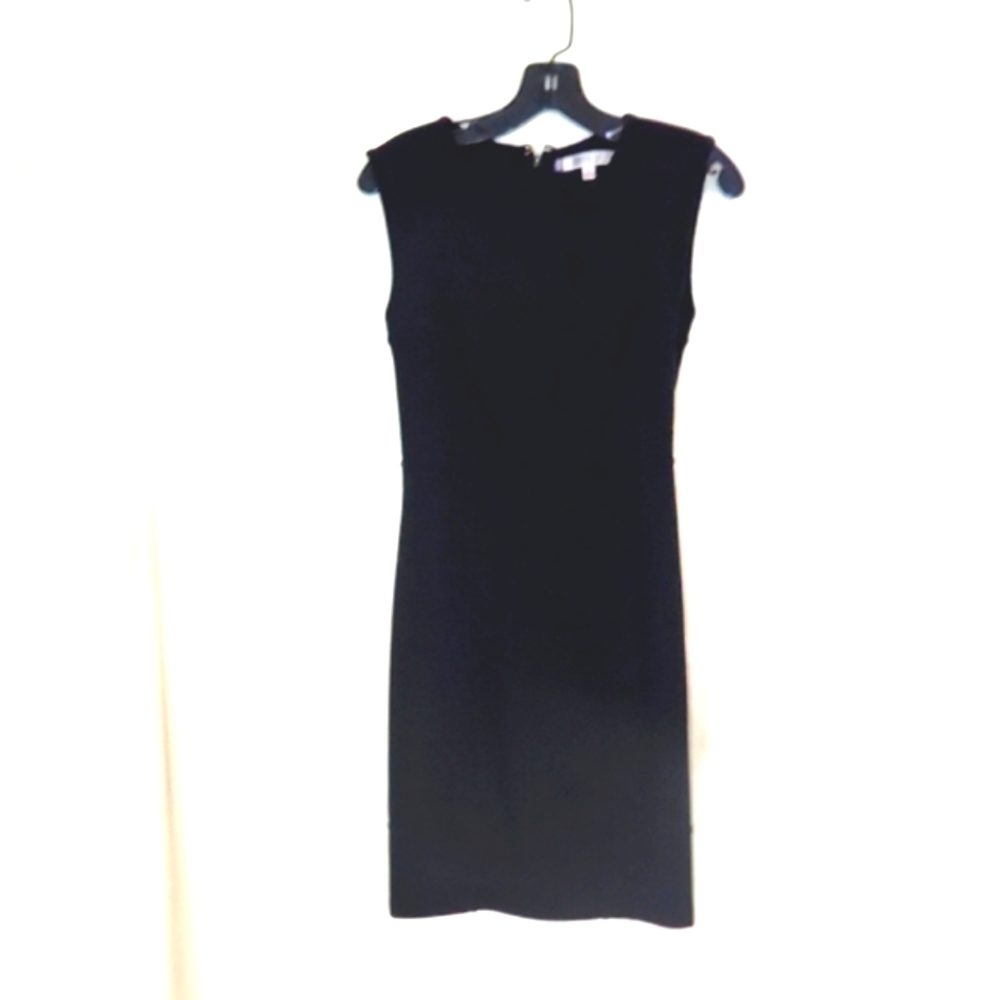 Jennifer Lopez Black Sleeveless Fitted Stretch Casual Dress Sz 0. BB-87